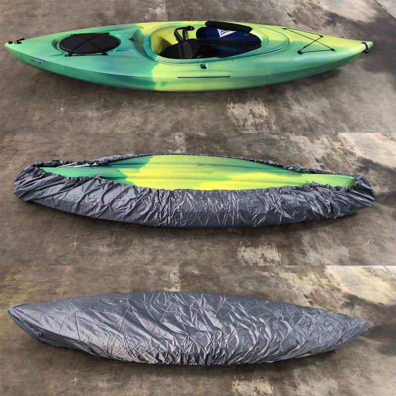 SING F LTD Canoe Cover Professional Universal Kayak Storage Cover Boat Waterproof UV Resistant Dust Protection for 4.1-4.5m - Image 2